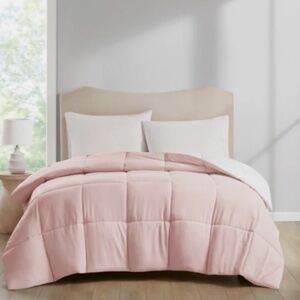 Home Design Lightweight Reversible Down Alternative Microfiber Comforter Twin/XL